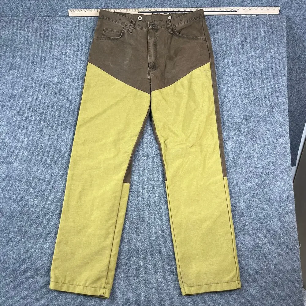 Wrangler Pro Gear Pants Mens 36x34 Brown Tan Colorblock Outdoor Workwear Rugged‎